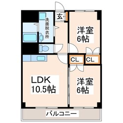 上村ハイツⅢの物件間取画像